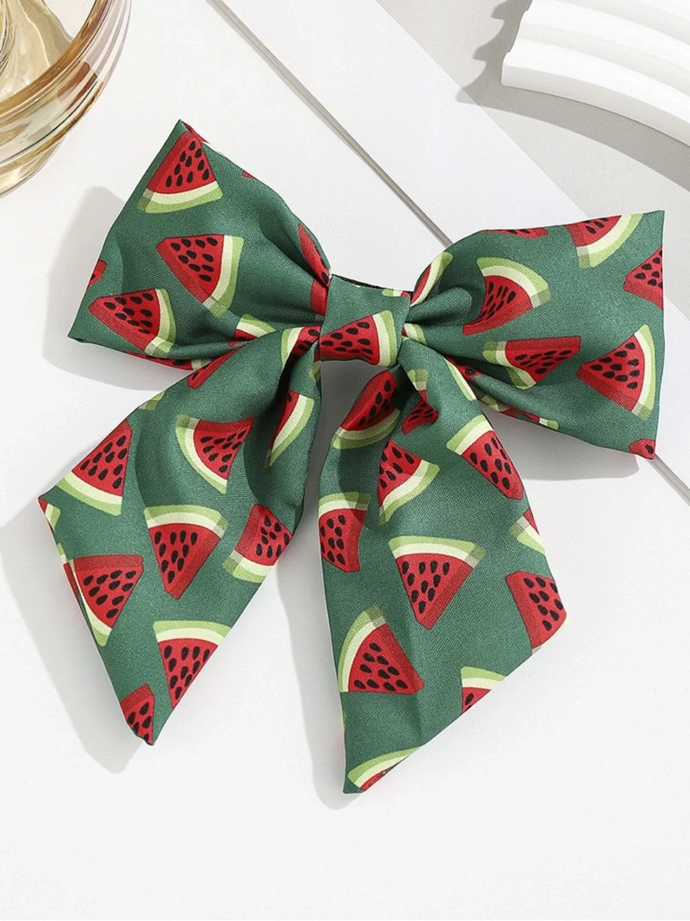 🍉Watermelon Bow Barrett clip🍉